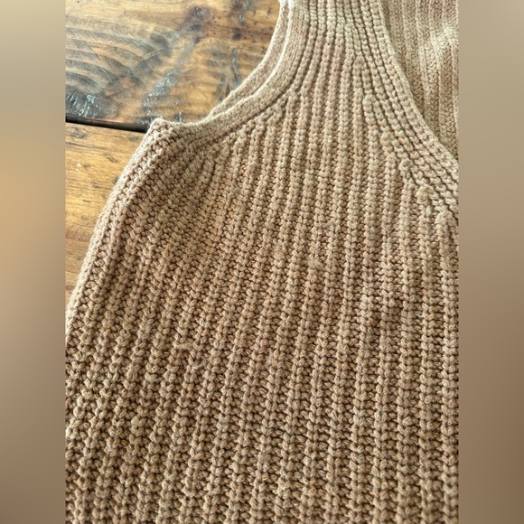Anthropologie Moth Shaker Stitch Teddy Brown Sweater Vest Jumper - Picture 4 of 8